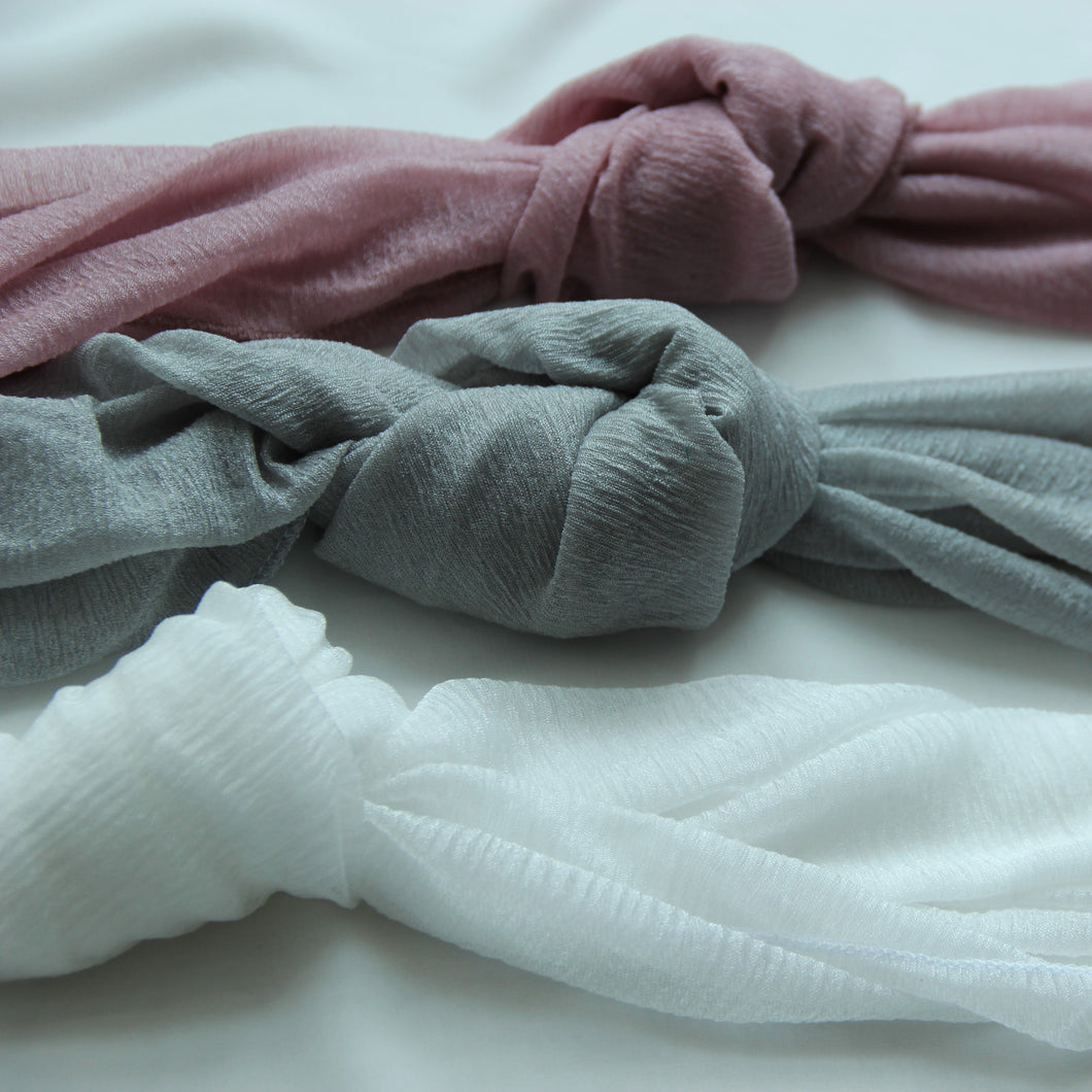 SSS Hijab - White / Grey / Rouge