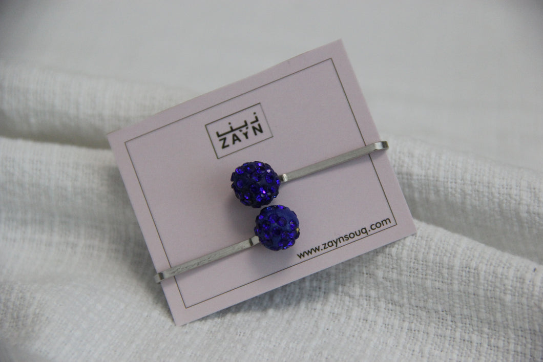 Hijab Pins - Scarf Brooches - Blue