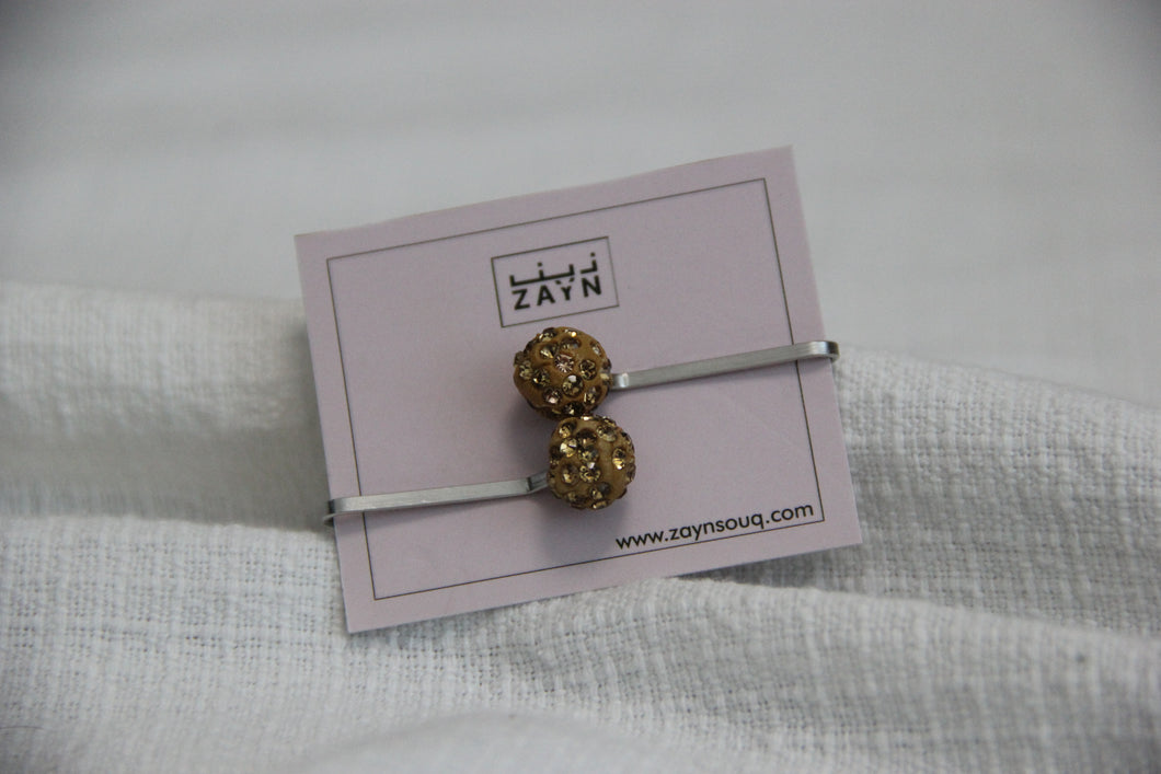 Hijab Pins - Scarf Brooches - Golden