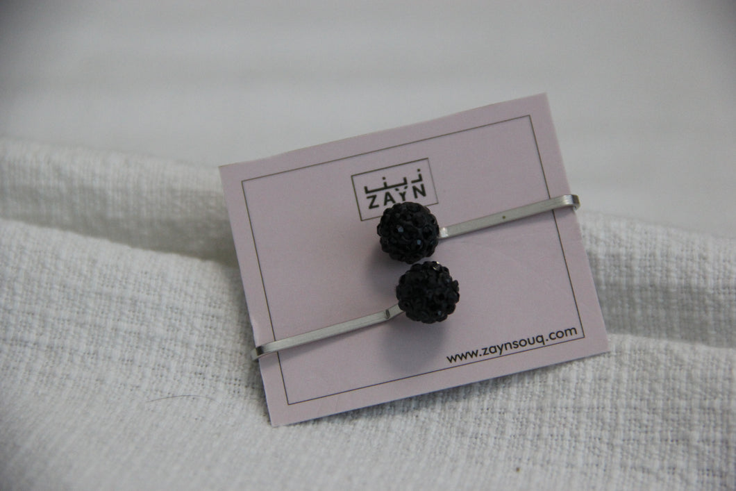 Hijab Pins - Scarf Brooches - Black